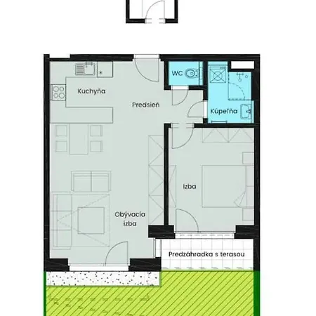 Appartement Evergreen F2 Tale